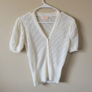 🎁 Hand Loomed Open Knit Cardigan